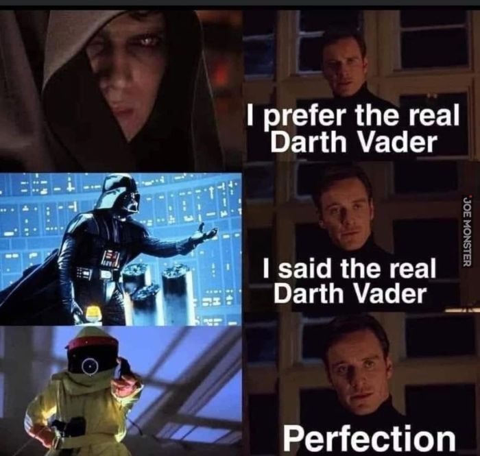 I prefer the real Darth Vader