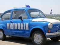 Samochód policyjny z Serbii