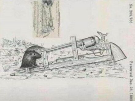 Amerykański patent na pułapkę na myszy z 1882 roku