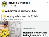 Jude Bellingham piłkarzem Borussi Dortmund