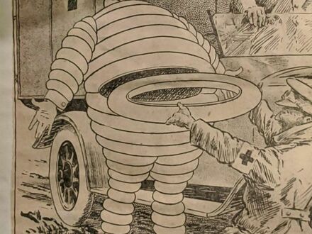 Jak wyglądał ludzik Michelin w 1915