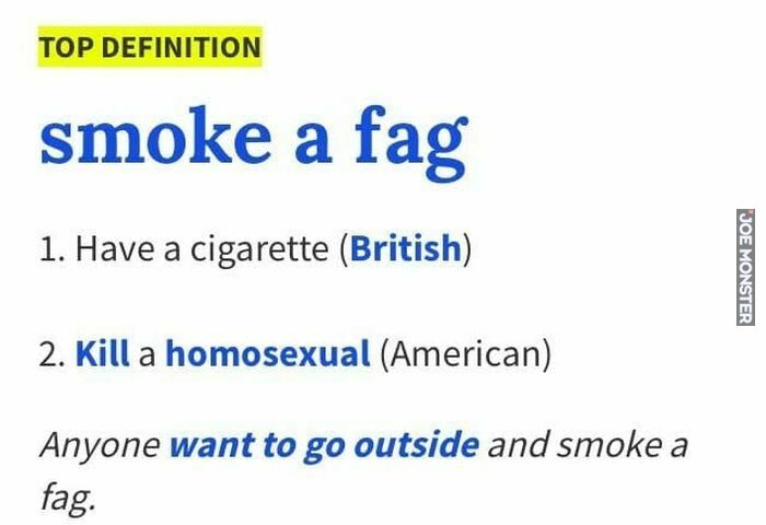 smoke a fag