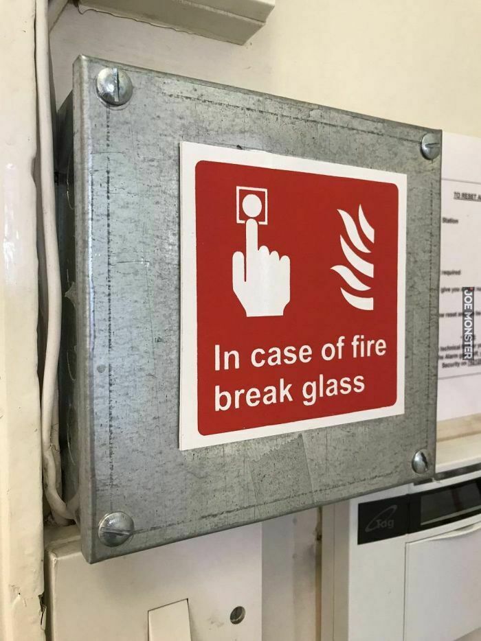 in case of fire break