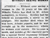 Umarł szczęśliwy - wycinek z gazety z 1932 r.