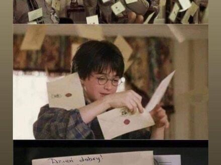 Też dostałem takie listy, ale nie trafiłem do Hogwartu
