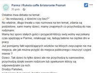 Poznańska restauracja nie chce u siebie dzieci
