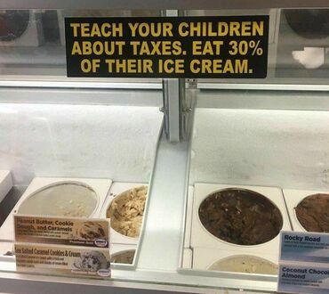Pokaż dzieciom jak działają podatki, zjedz im 30% loda