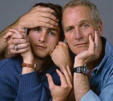 Tom Cruise i Paul Newman w filmie The Color of Money, 1986