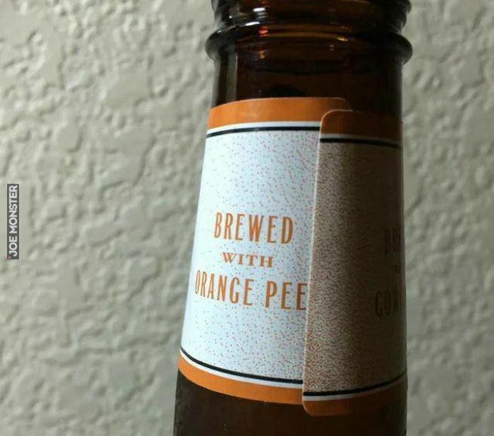 brewed with orange pee