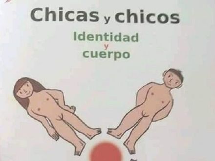 Tak wygląda jedna z książek do wychowania seksualnego w podstawówce w Hiszpanii pt  `Dziewczęta i chłopcy. Identyfikacja i ciało`