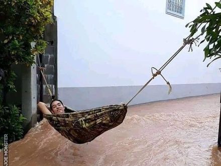 Relaks podczas lokalnych powodzi