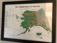 Mapa Ameryki popularna na Alasce
