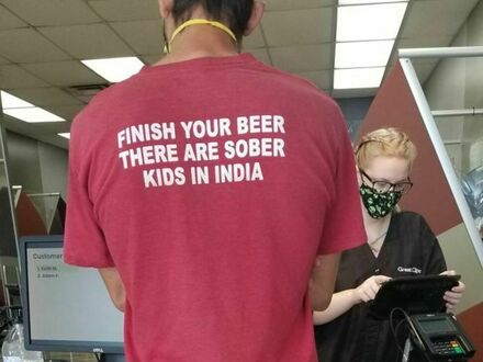 Dokończ swoje piwo, w Indiach są dzieci które są trzeźwe