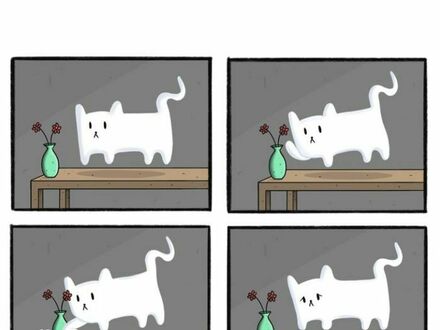 Komiks o smutnym kotku