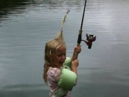 Pierwsza wyprawa na ryby z córką