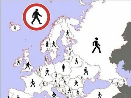 Ludziki ze znaków drogowych w Europie