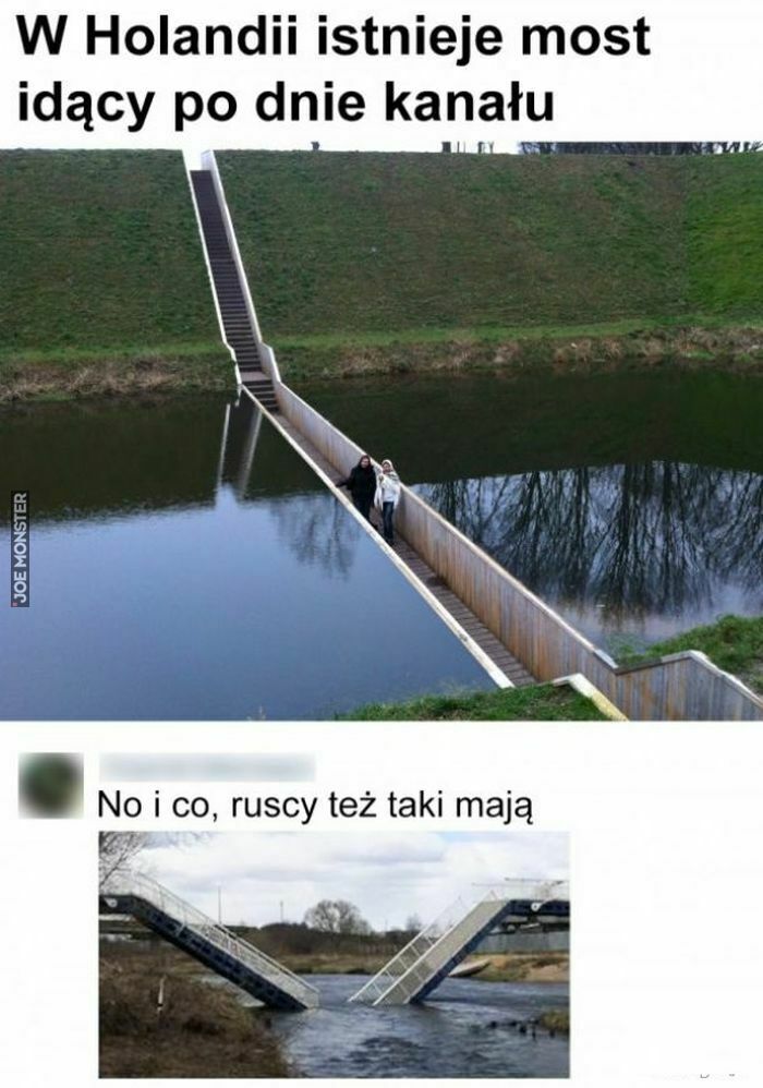 w holandii istnieje most idący