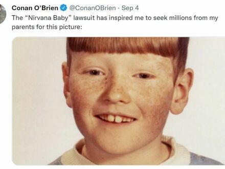 Pozew "Dziecka Nirvany" zainspirował Conana do pozwania swoich rodziców za to zdjęcie