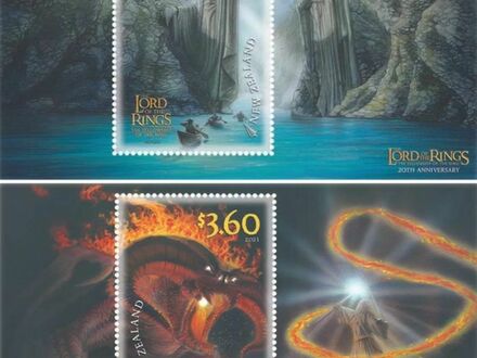 Nowozelandczycy wypuścili serię znaczków pocztowych, by uczcić 20-lecie premiery pierwszej części LOTR