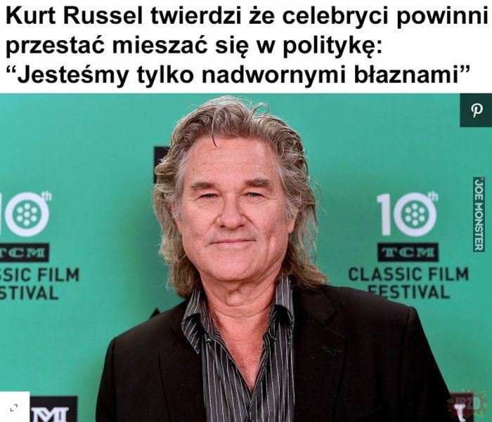 kurt russel twierdzi że celebryci powinni przestać