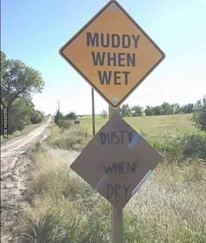 muddy when wet