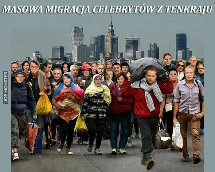 masowa migracja celebrytów z tenkraju