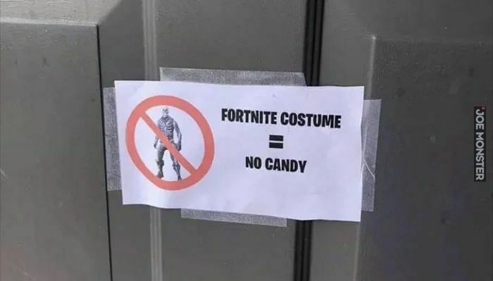 fortnite costume no candy