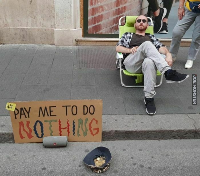 pay me to do nothing