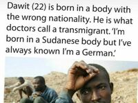 Dawit jest transmigrantem. To Niemiec w ciele Somalijczyka