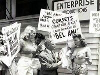 Protest antygorsetowy, Nowy Jork, Brodway, 1946