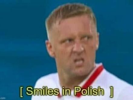 Polski szczery uśmiech