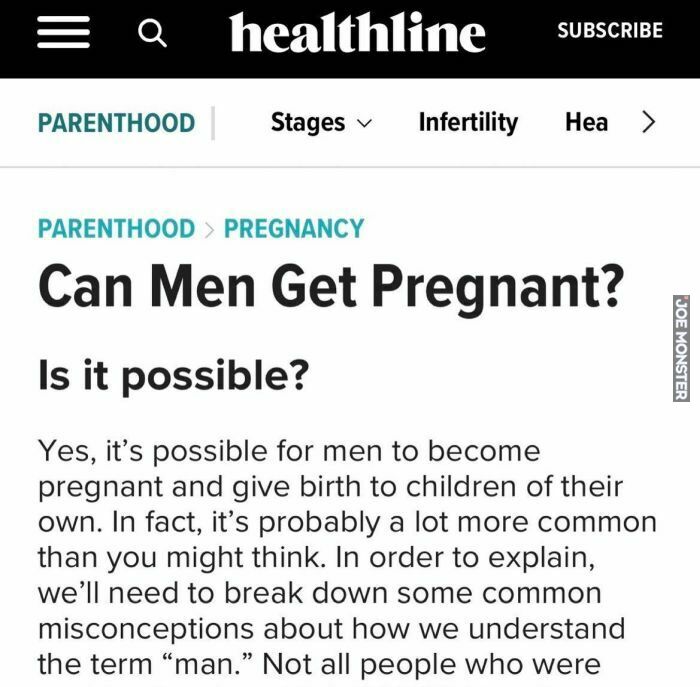 can men get pregnant