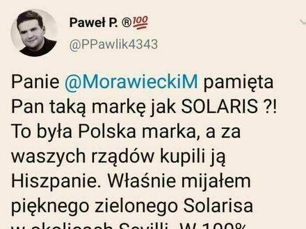 Morawiecki i sprawa Solaris