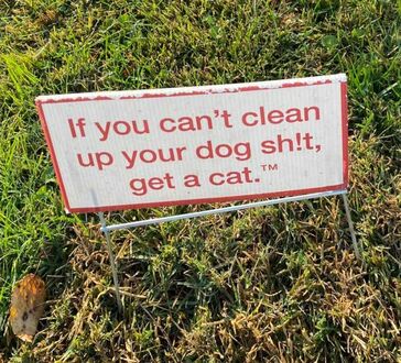 Jeśli nie potrafisz sprzątać po swoim psie, weź sobie kota
