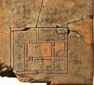 Plan domu zrobiony przez Sumerów około 5000 lat temu