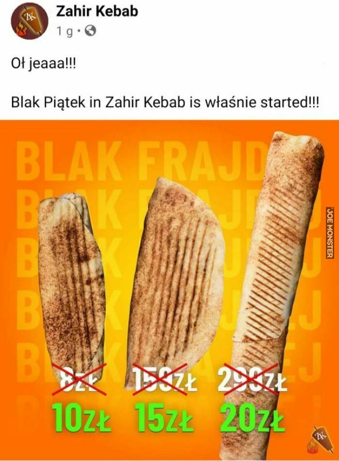 zahir kebab oł jeaaa blak piątek