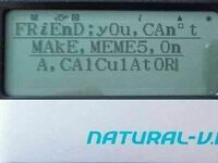 Mem zrobiony na kalkulatorze
