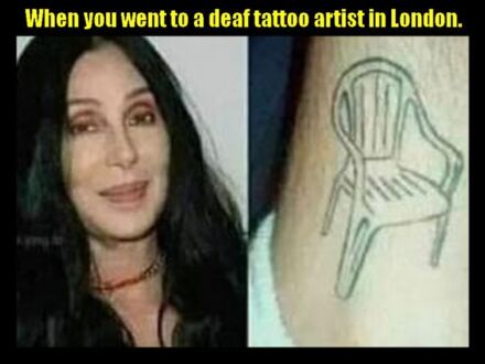 Kiedy poszedłeś do przygłuchego tatuażysty w Lonydnie