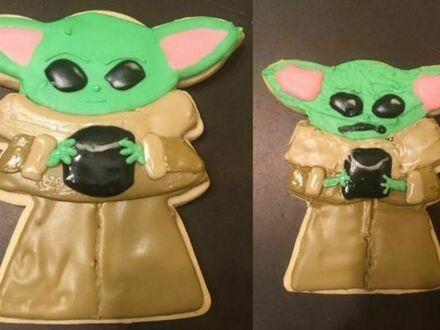 Ciasteczka z Baby Yodą mojej dziewczyny vs moje