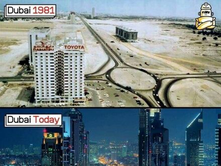 Tak się zmienił Dubaj przez 40 lat