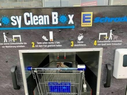 Maszyna do czyszczenia wózków sklepowych w Niemczech