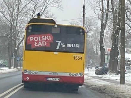 Warszawa- miasto nie zgodziło się na reklamy Polskiego Ładu na autobusach. Tymczasem Łódź...
