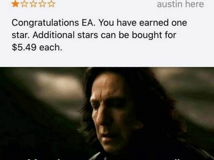EA, dostajesz jedną gwiazdkę. Kolejne możesz dokupić po $5,49