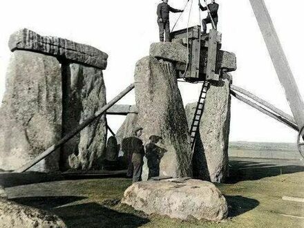Rekonstrukcja Stonehenge w 1919 roku