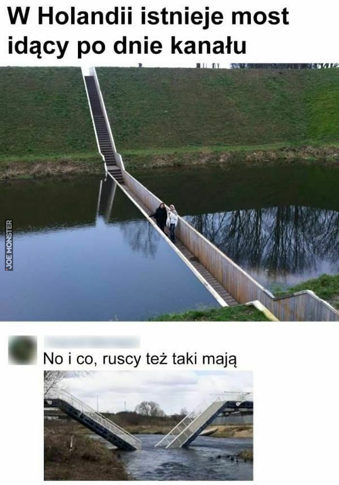 w holandii istnieje most idący po dnie