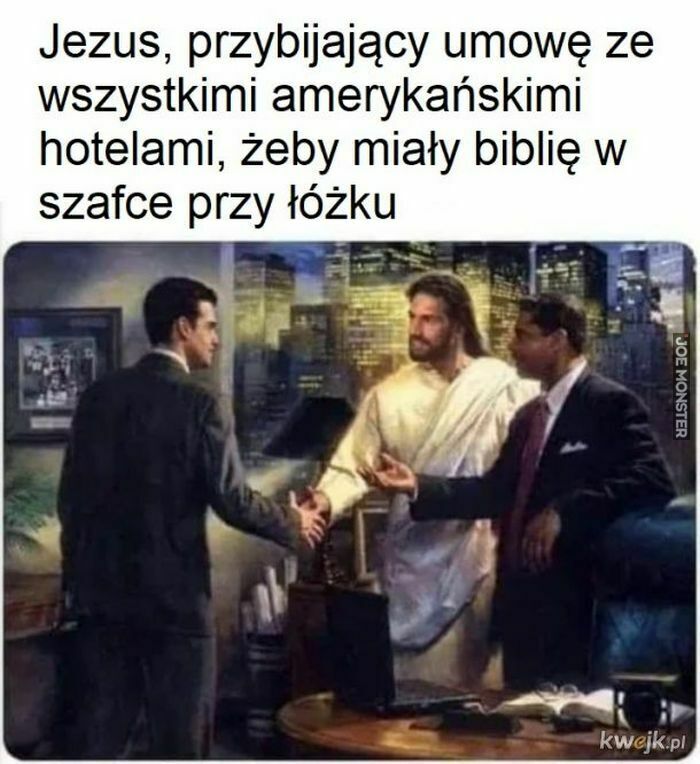 jezus przybijający umowę ze wszystkimi