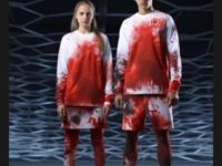 Taki projekt stroju olimpijskiego dla sportowców rosyjskich i białoruskich zaproponował czeski magazyn Reflex