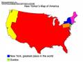 Mapa Ameryki dla Nowojorczykow