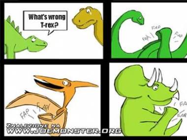 Wiesz dlaczego t-rex jest smutny?