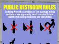 Zasady korzystania z publicznej toalety